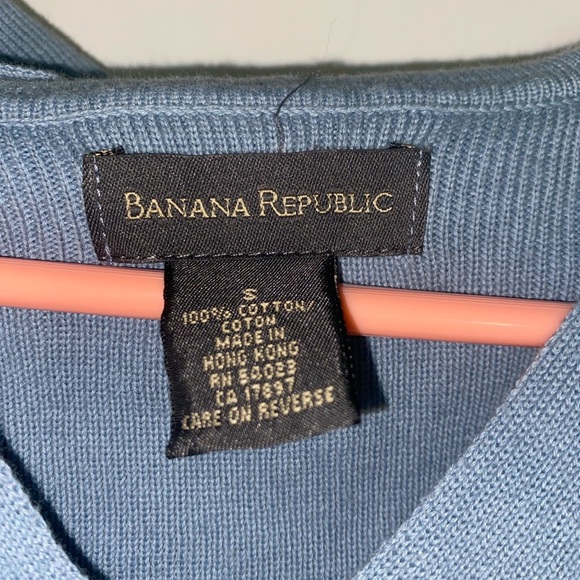 Banana Republic Womens Blue Sweater Shirt - Picture 3 of 3